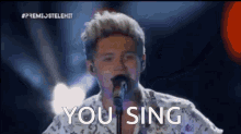 You Sing Niall Horan GIF