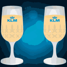 Klm Cheers GIF - Klm Cheers Wine GIFs