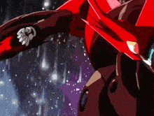 a close up of a robot 's arm in a cartoon