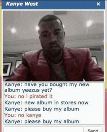 Kanye Please Buy My Album GIF