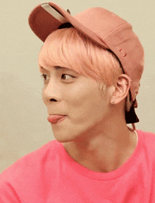 Jonghyun Pink Hair Smile GIF - Jonghyun Pink Hair Smile GIFs