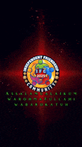 a red and yellow background with a white glowing object in the middle