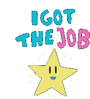 I Got The Job Job Search Success Sticker - I Got The Job Job Search Success Recruitment Sucess Stickers