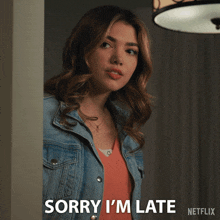 Sorry I'M Late Erin GIF - Sorry I'M Late Erin My Life With The Walter Boys GIFs