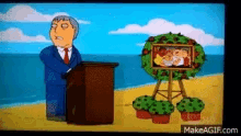 The Simpsons Adam West GIF - The Simpsons Adam West Stab GIFs
