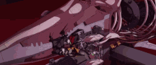 a drawing of a robot with a red light on it 's head
