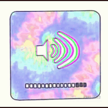 sound volume tie dye colors listen
