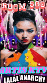 room 500 artist ktv lalala anarchy poster with a woman