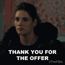 Thank You For The Offer Maggie Bell GIF - Thank You For The Offer Maggie Bell Missy Peregrym GIFs