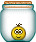 a jar with a smiley face on it and a wooden lid .