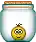 a jar with a smiley face on it and a wooden lid .