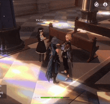a screenshot of a video game with the name victoria on the top left