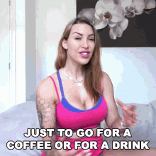 Just To Go For A Coffee Or For A Drink Tracy Kiss GIF - Just To Go For A Coffee Or For A Drink Tracy Kiss Just To Go Out GIFs