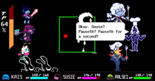 a screenshot of a video game that says okay guyse