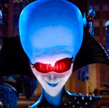 a cartoon character wearing sunglasses with the word " lmao " on the lenses
