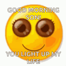 Good Morning Son You Light Up My Life GIF - Good Morning Son You Light Up My Life Smiling GIFs