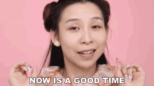 Now Is A Good Time Tina Yong GIF - Now Is A Good Time Tina Yong Now Is The Time GIFs