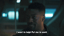 I Want To Help Put Me To Work Cleveland Booker GIF - I Want To Help Put Me To Work Cleveland Booker Star Trek Discovery GIFs