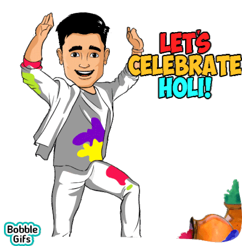 Happy Holi Sticker - Happy Holi Happy Holi - Discover & Share GIFs