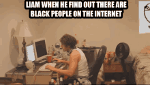Liam Black People GIF - Liam Black People When He Find Out GIFs