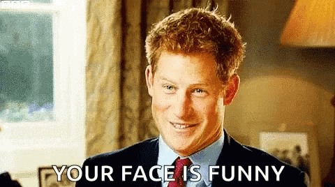 Funny Face Prince Harry GIF - Funny Face Prince Harry Your Face Is Funny -  Discover & Share GIFs