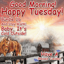 Good Morning Happy Tuesday GIF - Good Morning Happy Tuesday Baby Its Cold Outside GIFs