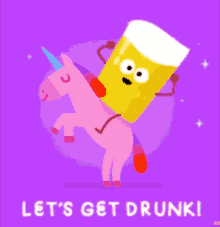Lets Get Drunk Unicorn GIF - Lets Get Drunk Unicorn Beer GIFs