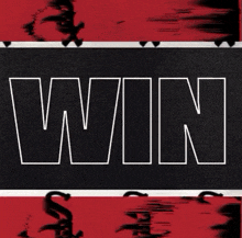 the word win is on a black background with white letters