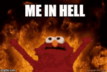 Elmo Punishment Me In Hell GIF - Elmo Punishment Me In Hell Fire GIFs