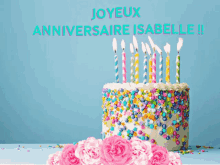 Isabelle Birthday Cake GIF