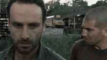 Rick Shane Turning The Walking Dead GIF - Rick Shane Turning The Walking Dead Rick And Shane GIFs