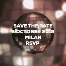 save the date 5october fall party