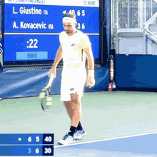 Lorenzo Giustino Racquet Spin GIF - Lorenzo Giustino Racquet Spin Tennis Racket GIFs