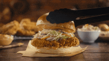 Swiss Chalet Crispy Chicken Sandwich GIF