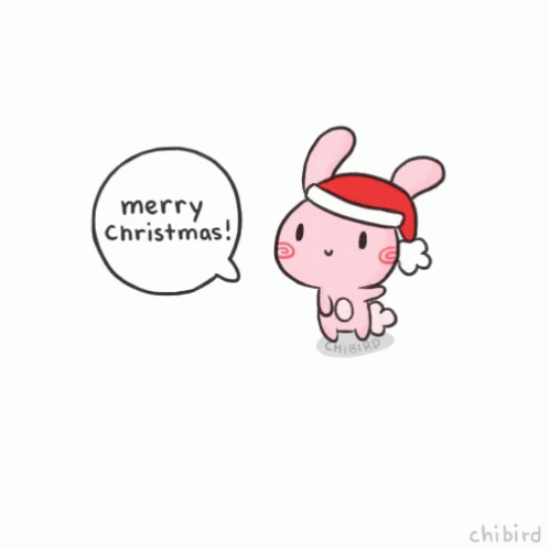 Merry Christmas Bunny GIF - Merry Christmas Bunny Cute - Discover ...