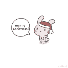 Merry Christmas Bunny GIF - Merry Christmas Bunny Cute GIFs
