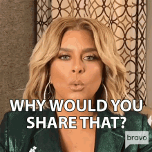 Why Would You Share That Real Housewives Of Potomac GIF - Why Would You Share That Real Housewives Of Potomac What Is The Reason You Share That GIFs
