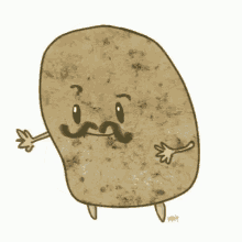Potato Mustache GIF - Potato Mustache GIFs