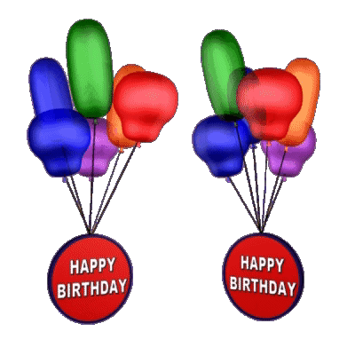 Happy Birthday Sticker Happy Birthday Balloons Sticker - Happy Birthday ...