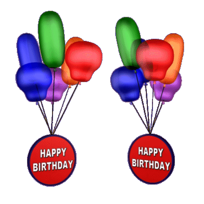 Happy Birthday Sticker Happy Birthday Balloons Sticker - Happy Birthday Sticker Happy Birthday Balloons Balloons Stickers