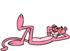 Pink Panther Sit Down Sticker - Pink Panther Sit Down Shrug Stickers