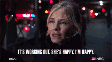 Its Working Out Shes Happy Im Happy Amanda Rollins GIF - Its Working Out Shes Happy Im Happy Amanda Rollins Law And Order Special Victims Unit GIFs