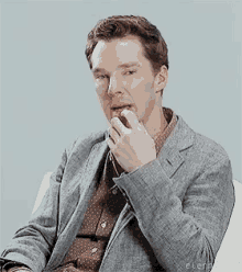 Benedict Cumberbatch Thinking GIF