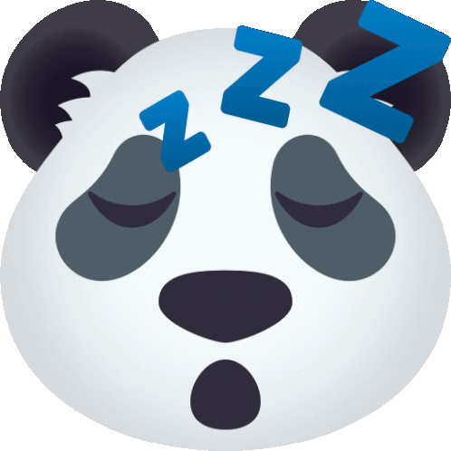 Sleeping Panda Sticker - Sleeping Panda Joypixels Stickers