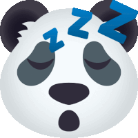 Sleeping Panda Sticker - Sleeping Panda Joypixels Stickers