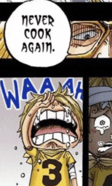Never Cook Again One Piece GIF - Never Cook Again One Piece Sanji GIFs