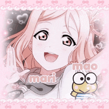 a picture of a girl with the name mari