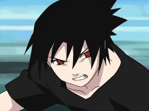 sasuke blushing gif