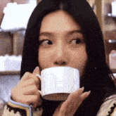 Psy1first Joy Drinking Tea GIF - Psy1first Joy Drinking Tea Joy Meme GIFs