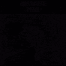 a black and white drawing of a girl laughing with the words absolute peak below it